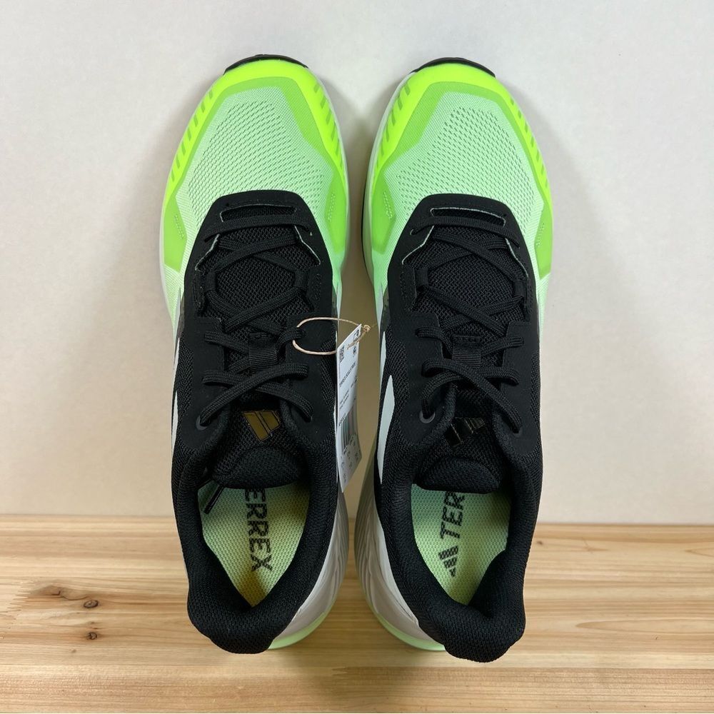New Adidas Terrex SoulStride Trail running shoes Mens 13 Core Black Green Silver - Picture 8 of 11